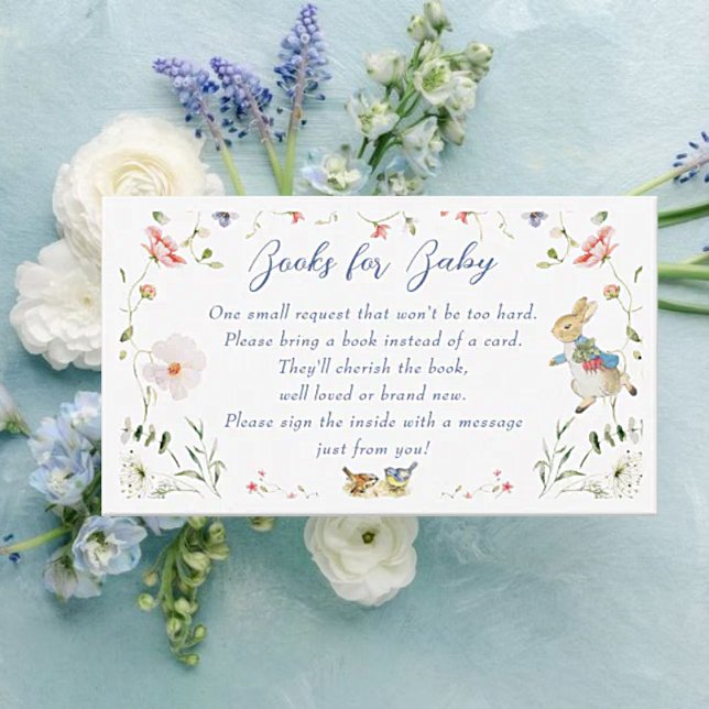 Cartão De Informações Wildflower Peter the Rabbit Livros para Bebê (Criador carregado)