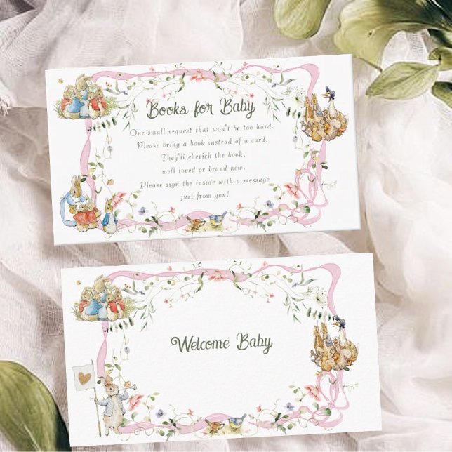 Cartão De Informações Wildflower Peter the Rabbit Livros para Bebê (Criador carregado)