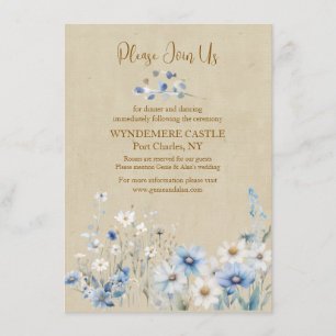 Cartão De Informações Wildflower Wedding