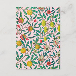 Cartão De Informações William Morris Pomegranate A Rosa