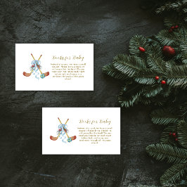 Cartão De Informações Winter All Star Bow Hockey Books For Baby Shower 