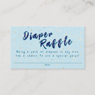 Cartão De Informações Winter Baby Sprinkle   Snow Flurry Fralda Raffle