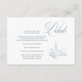 Cartão De Informações Winter Blue Enclosure Card Details