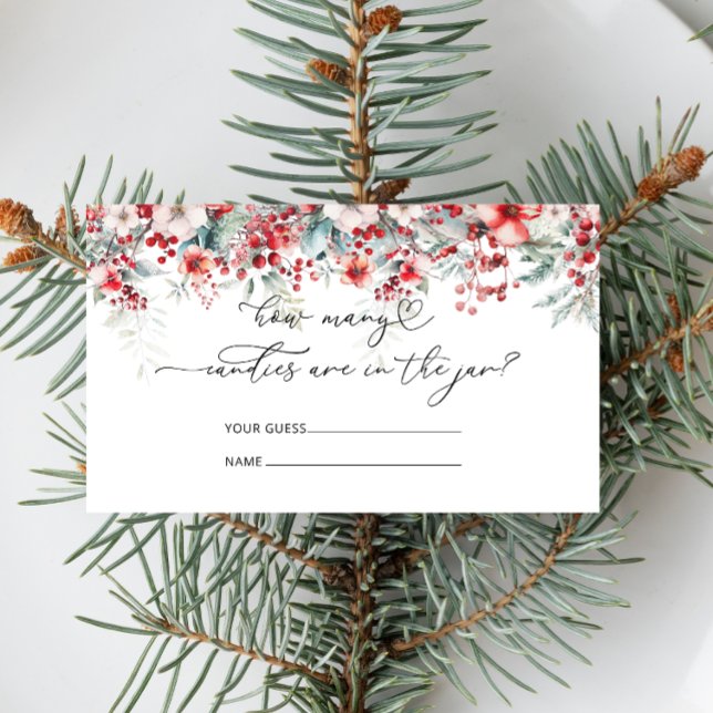 Cartão De Informações Winter Floral Quantas Canais (Criador carregado)