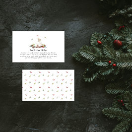 Cartão De Informações Winter Sleigh Polar Bear Books For Baby Shower 