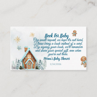 Cartão De Informações Winter wonderland Gingerbre Books for Baby Request