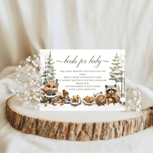 Cartão De Informações Wonderland de inverno Livros para Bebê (Criador carregado)