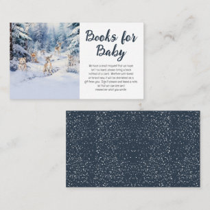 Cartão De Informações Woodland Bebês Livros para Bebê de inverno