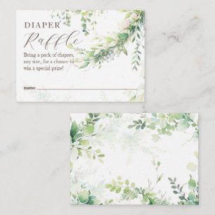 Cartão De Informações Woodland Greenery Baby Boy Livros de Chá