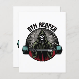 Cartão De Informações Workout do Gym Reaper