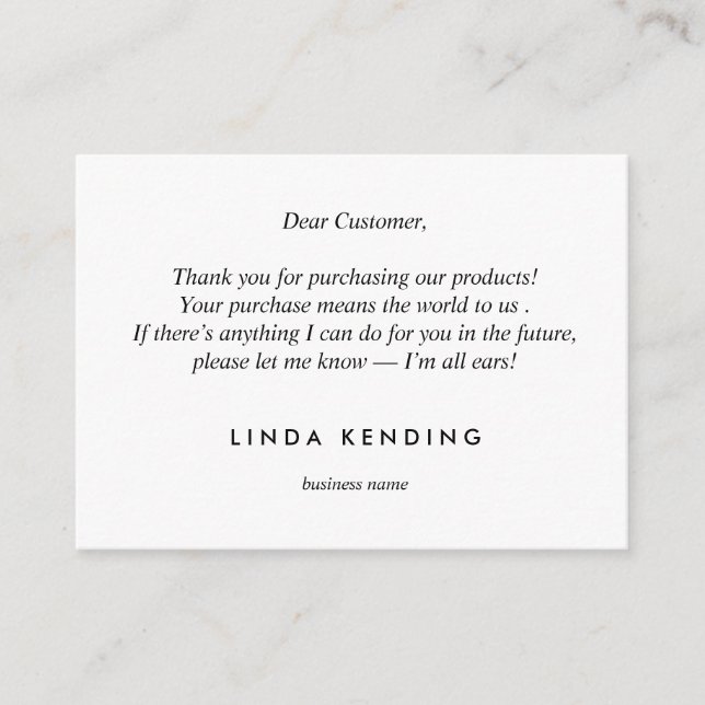 Cartão De Informações Yoga Lotus Dourada | Ruby Obrigado pela sua compra (Frente)