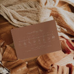 Cartão de Inserção da Linha Cronológica de Casamen<br><div class="desc">Este é um aterrador, um cartão de inserção da linha do tempo do casamento. Edite a maioria dos textos e todas as cores. // Para itens correspondentes, visite a coleção "SAWYER" na loja Sinceramente by Nicole Zazzle. * Se você gosta deste design, mas não o vê disponível para algo que...</div>