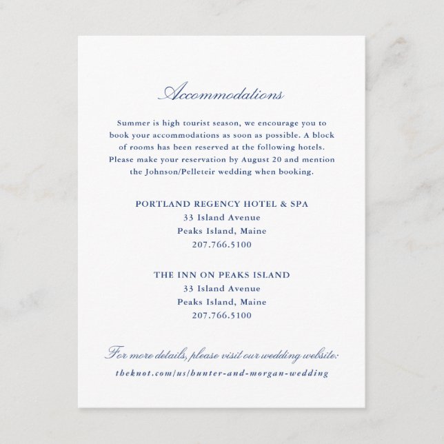 Cartão de Inserção de Alojamentos Hotel - Comparti (Frente)