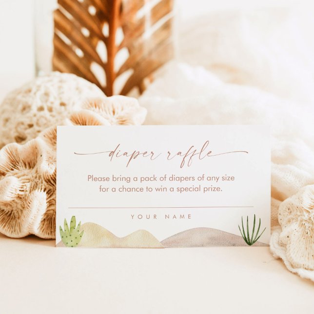 Cartão de Inserção de Bilhete de Fralda do Deserto (Criador carregado)