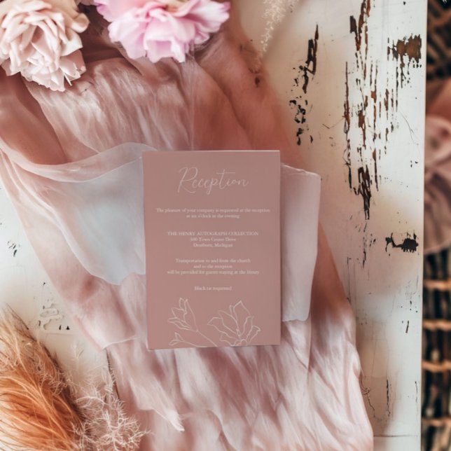 Cartão de Inserção de Casamento | Terracotta Boho  (Criador carregado)