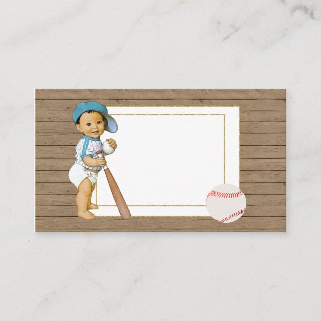 Cartão de inserção de chá de fraldas com base de b (Frente)