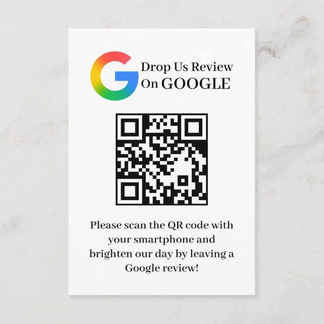 Cartão de Inserção de Código QR para Avaliação do  (Frente)