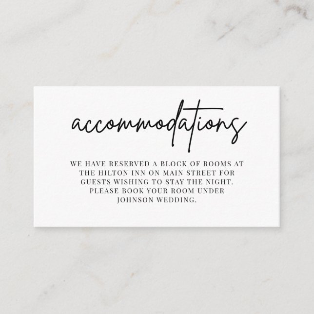 Cartão de Inserção de Convite de Casamento (Frente)