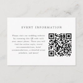 Cartão de Inserção de Convite de Casamento Azul e