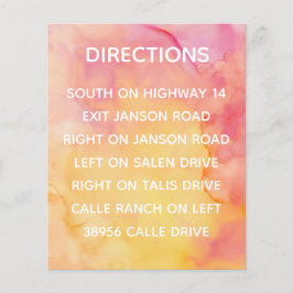 Cartão de Inserção de Convite de Casamento Flores