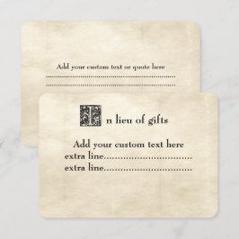 Cartão de Inserção de Fonte de Conto de Fadas em P