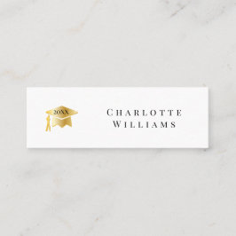 Cartão de Inserção de Formatura 2025 Branco | Dour