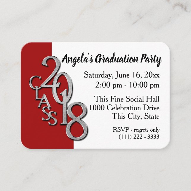 Cartão de Inserção de Foto de Formando (Frente)