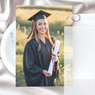 Cartão de inserção de fotos para placa de graduaçã