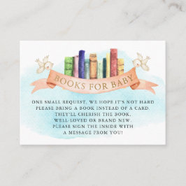 Cartão de Inserção de Livros para Bebê