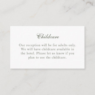 Cartão de Inserção de Salvia Tradicional Verde Sem