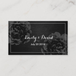 Cartão de Inserção de Site de Casamento | Floral P