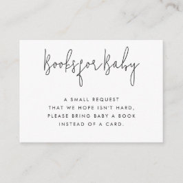 Cartão de Inserção de Solicitação de Livros Minima