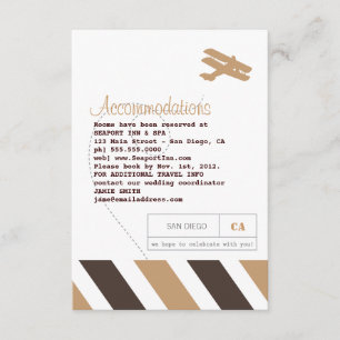 Cartão de Inserção de Viagem de Correio Aéreo e Ho