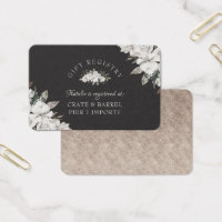 Cartão de Inserção do Registro do Chá Vintage Cher