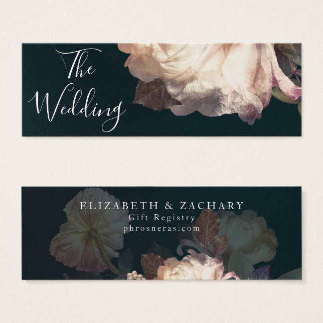 Cartão de Inserção do Registro do Emerald Antique  (Frente & Verso)