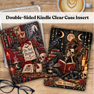 Cartão de Inserção Dupla Face para Kindle Gótico