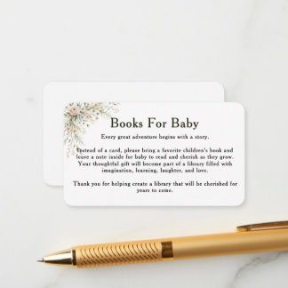 Cartão de Inserção Livros para Bebê Baby In Bloom 