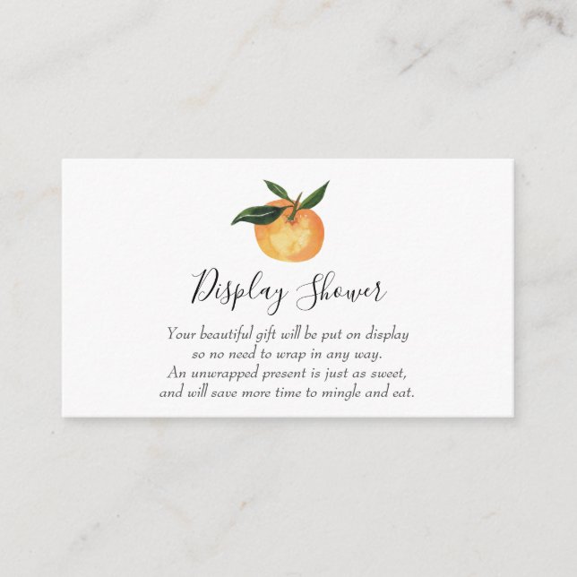 Cartão de inserção para chuveiro de exibição Littl (Frente)