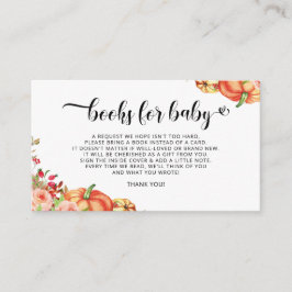 Cartão de Inserção para Livros Florais Pequena Abó