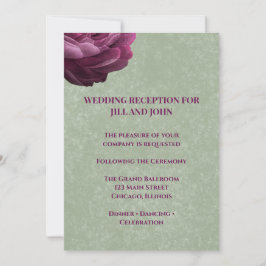 Cartão de Inserção para Recepção de Casamento em V