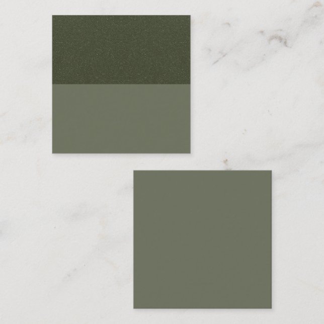 Cartão de Inserção Promocional Verde Musgo Texturi (Frente/Verso)