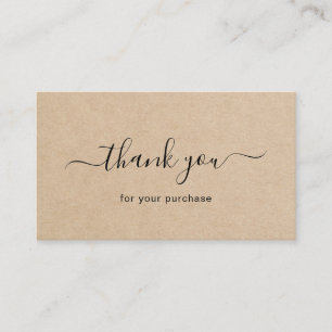 Cartão de Inserção Simples de Encomenda Elegante R