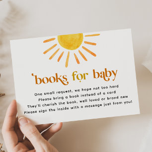 Cartão de Inserção Sunshine Books para Chá de Bebê