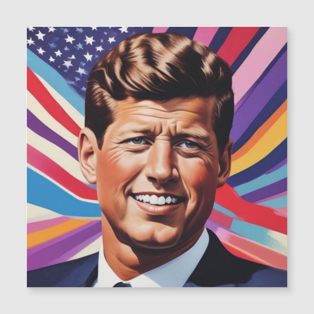 Cartão de Inspiração Motivacional JFK John F. Kenn (Frente)