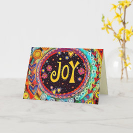 Cartão de inspirivência Whimsical Joy Colorful