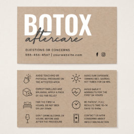 Cartão de Instrução para Injeção Kraft Botox Premi