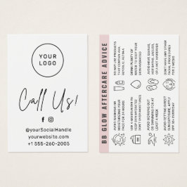 Cartão de instruções de acompanhamento de brilho B