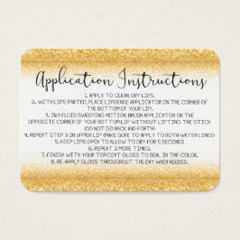 Cartão de instruções de aplicação