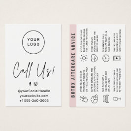 Cartão de instruções de assistência pós-tratamento