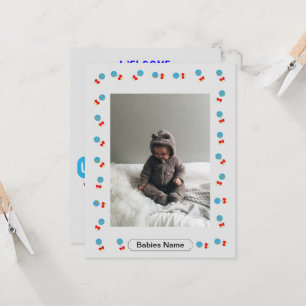 Cartão de introdução ao bebê
